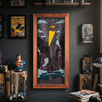 BATMAN™ NIGHT 3D WOOD CLOCK - ZeWood
