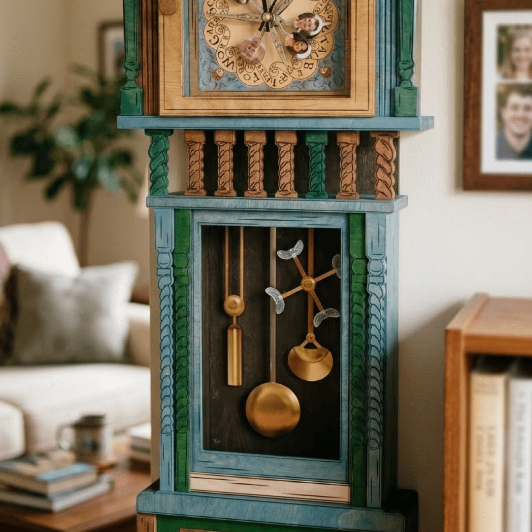 THE WEASLEY™ MAGICAL 3D WOOD CLOCK - ZeWood