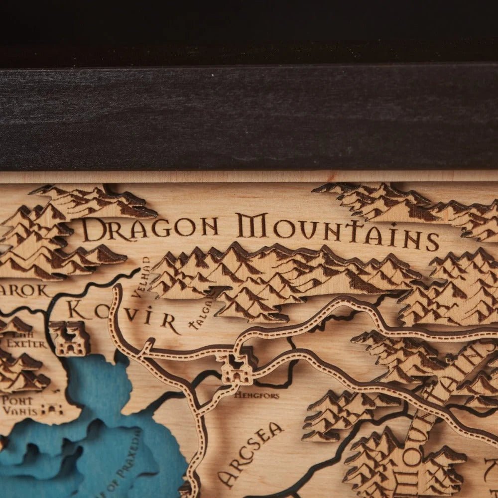 3D WOOD MAP OF THE NORTHERN KINGDOMS - ZeWood