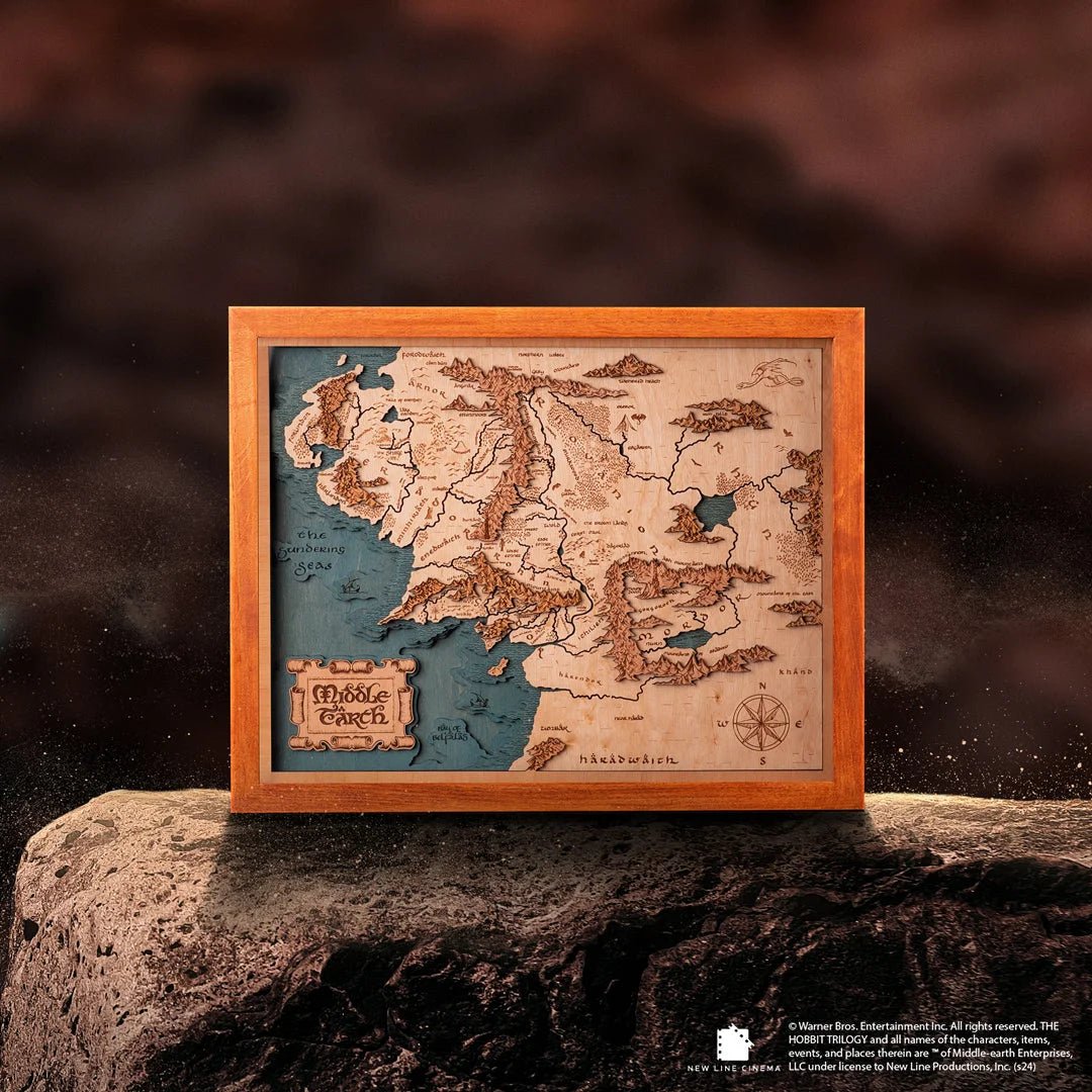 Elegant wood decor for fans of The Hobbit and LOTR