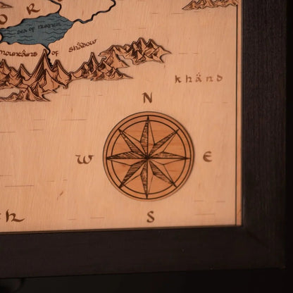 Wall art with glowing frame—the hobbit decor meets functionality