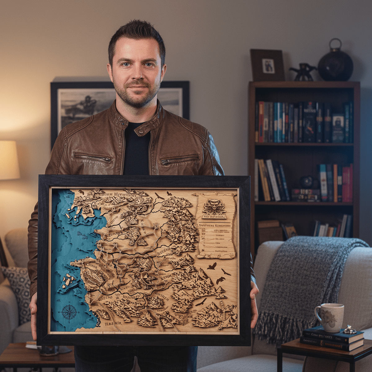 3D WOOD MAP OF THE NORTHERN KINGDOMS - ZeWood
