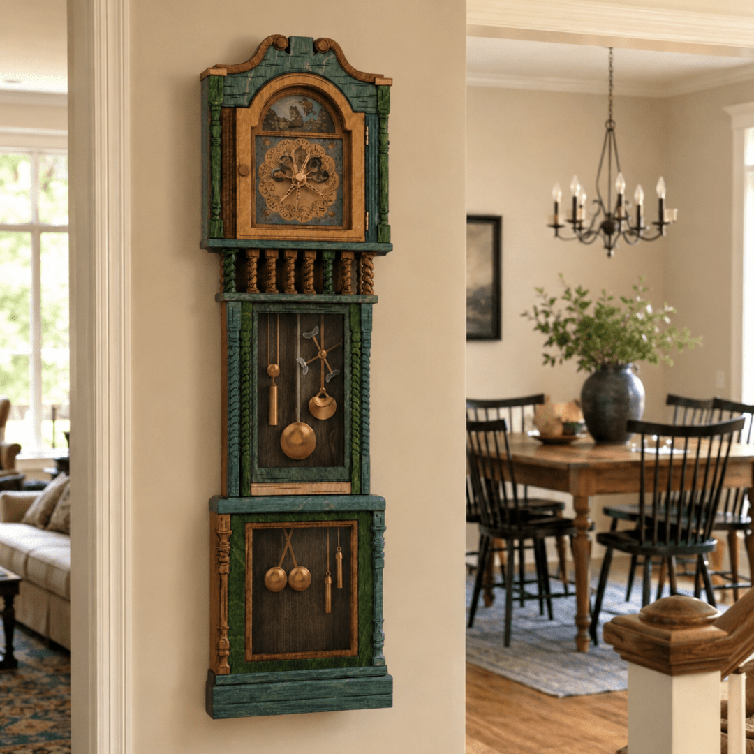 HANDCRAFTED WEASLEY™ MAGICAL 3D WOOD CLOCK - OFFICIALLY LICENSED - ZeWood