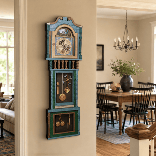 HANDCRAFTED WEASLEY™ MAGICAL 3D WOOD CLOCK - OFFICIALLY LICENSED - ZeWood