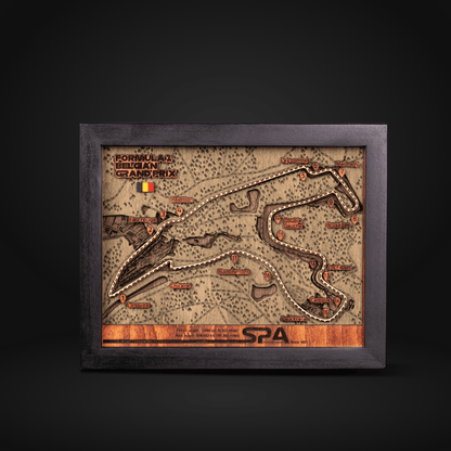 F1 CIRCUIT 3D WOOD MAP - ZeWood