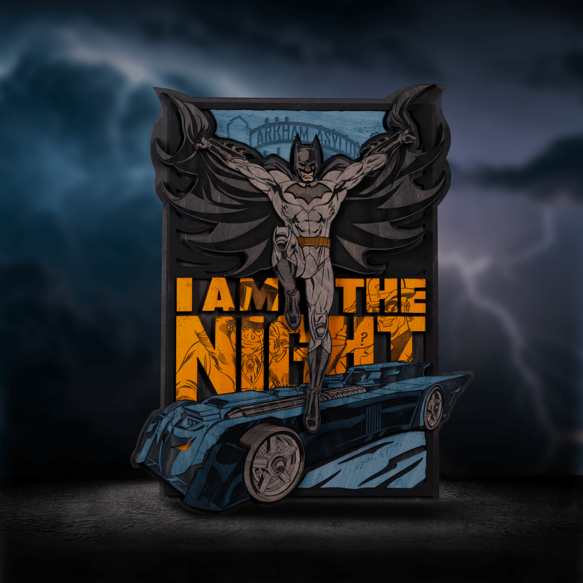BATMAN™ 3D WOOD POSTER - ZeWood