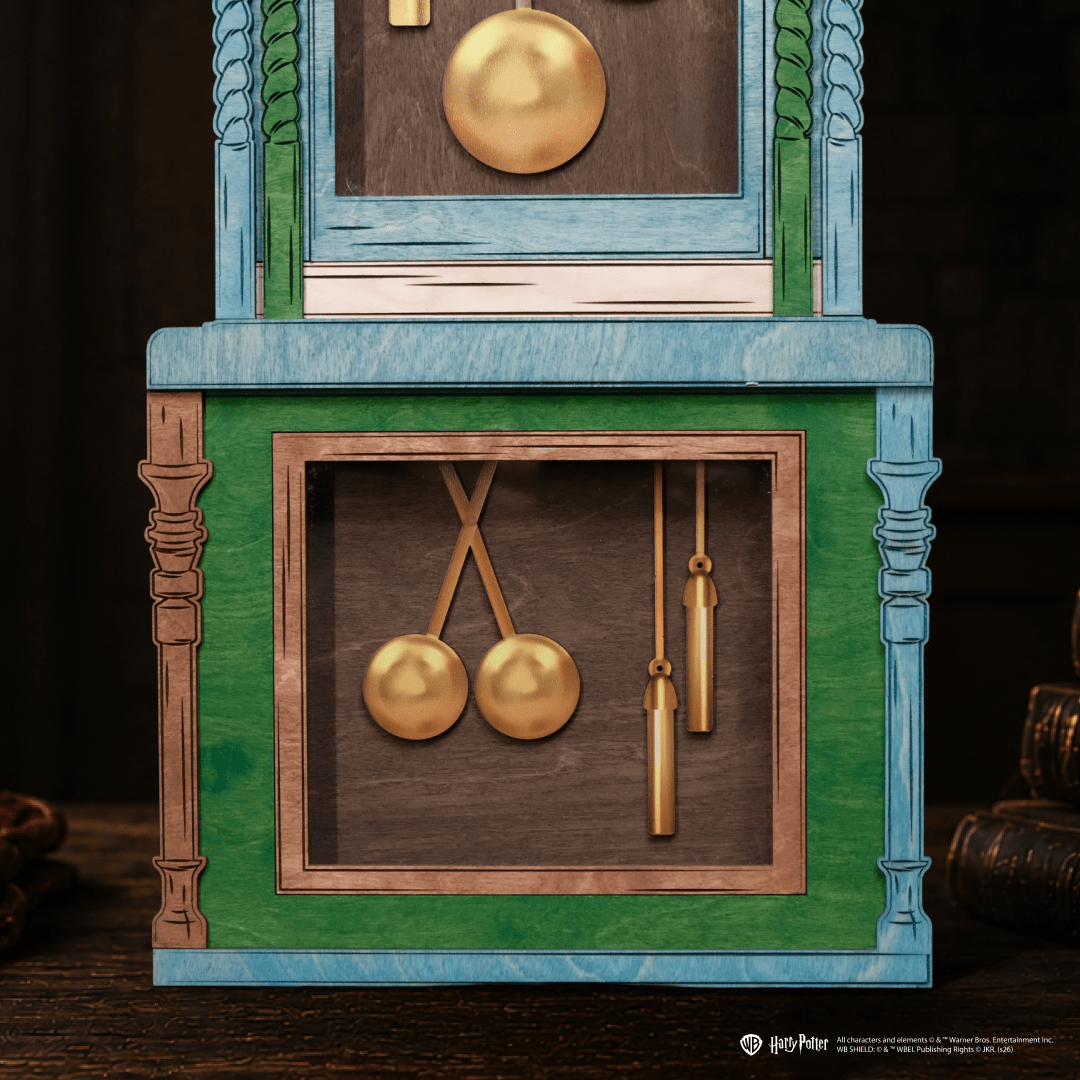 HANDCRAFTED WEASLEY™ MAGICAL 3D WOOD CLOCK - OFFICIALLY LICENSED - ZeWood