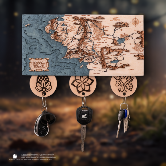 Magnetic LOTR decor with detailed map of Middle-earth