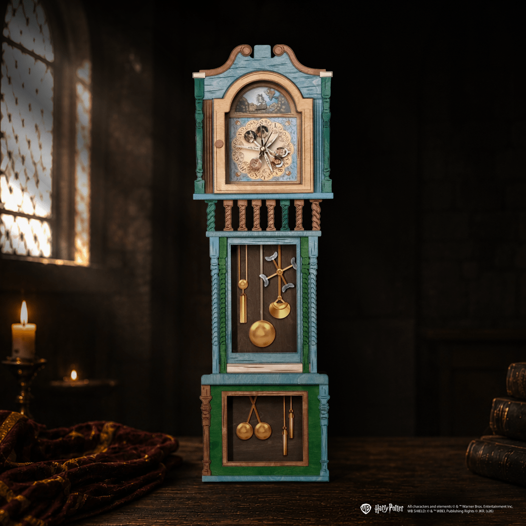 HANDCRAFTED WEASLEY™ MAGICAL 3D WOOD CLOCK - OFFICIALLY LICENSED - ZeWood