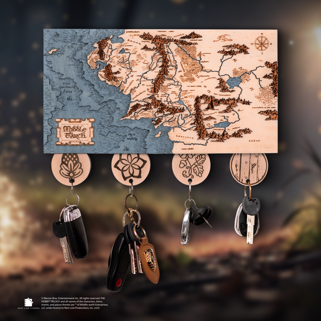 Eco-friendly lord of the rings home decor with keychain set
