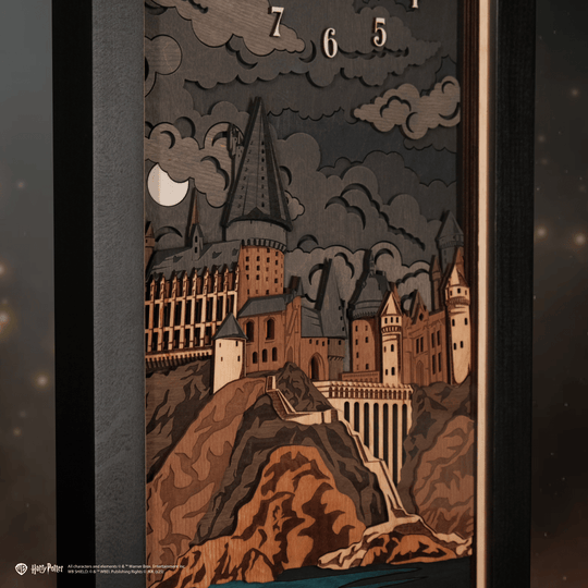 Laser-engraved fantasy wall clock for fans
