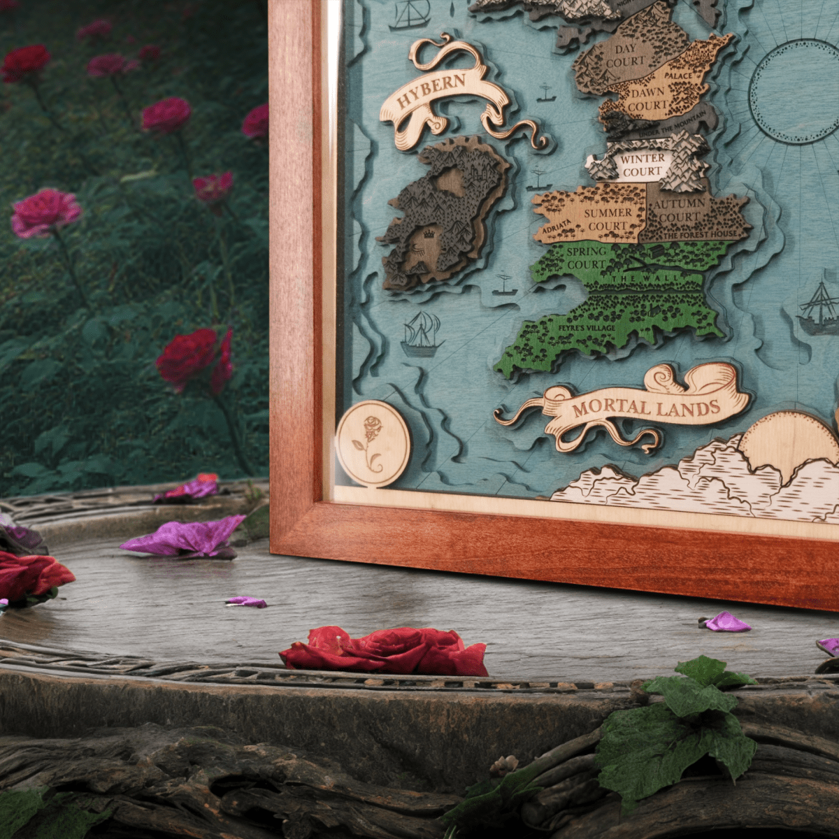 PRYTHIAN 3D WOOD MAP - ZeWood