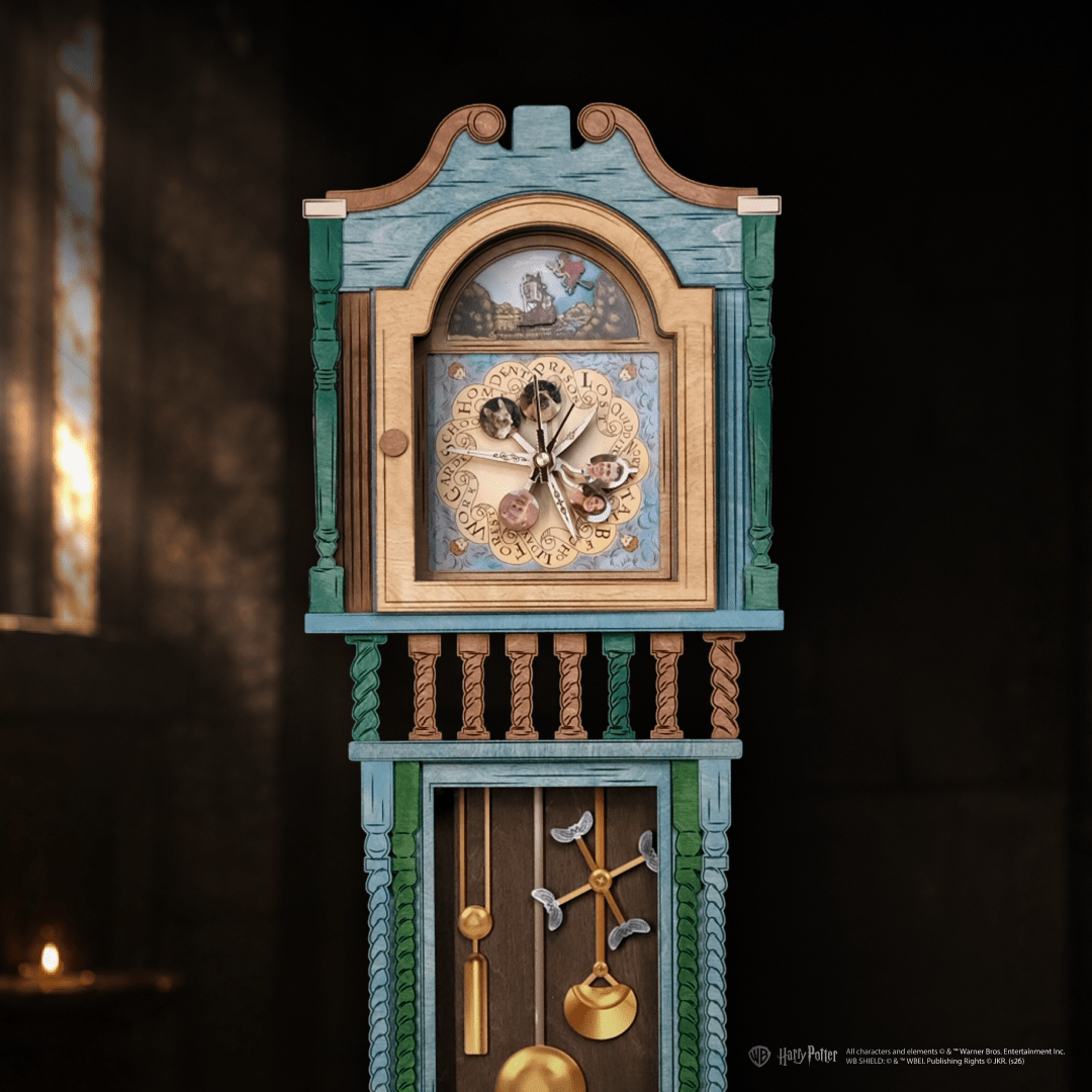 HANDCRAFTED WEASLEY™ MAGICAL 3D WOOD CLOCK - OFFICIALLY LICENSED - ZeWood