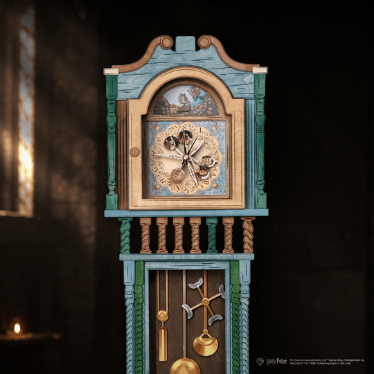 HANDCRAFTED WEASLEY™ MAGICAL 3D WOOD CLOCK - OFFICIALLY LICENSED - ZeWood