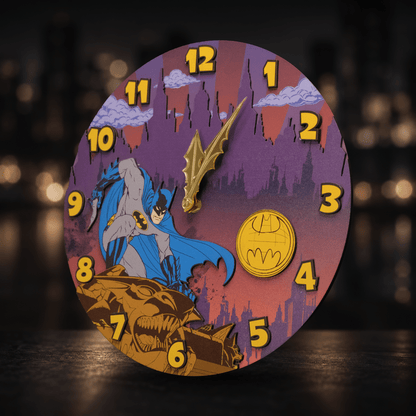 BATMAN™ DARK KNIGHT 3D WALL CLOCK - ZeWood