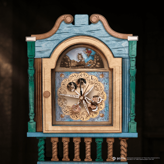 HANDCRAFTED WEASLEY™ MAGICAL 3D WOOD CLOCK - OFFICIALLY LICENSED - ZeWood