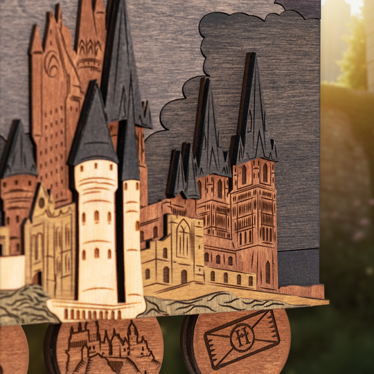 ГОҐВОРТС™ 3D КЛЮЧНИЦЯ З БРЕЛКАМИ - ГАРРІ ПОТТЕР