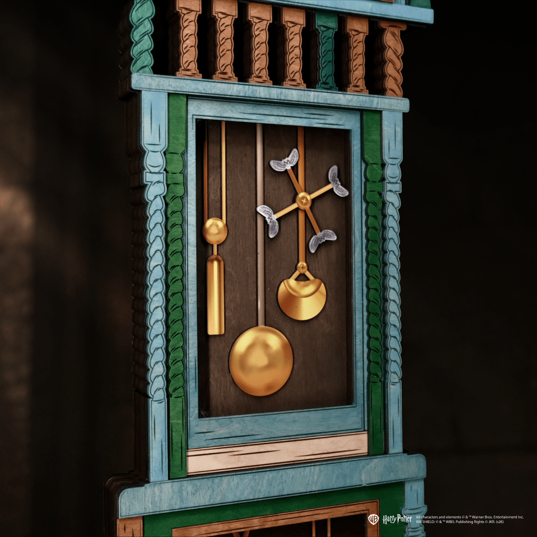 HANDCRAFTED WEASLEY™ MAGICAL 3D WOOD CLOCK - OFFICIALLY LICENSED - ZeWood