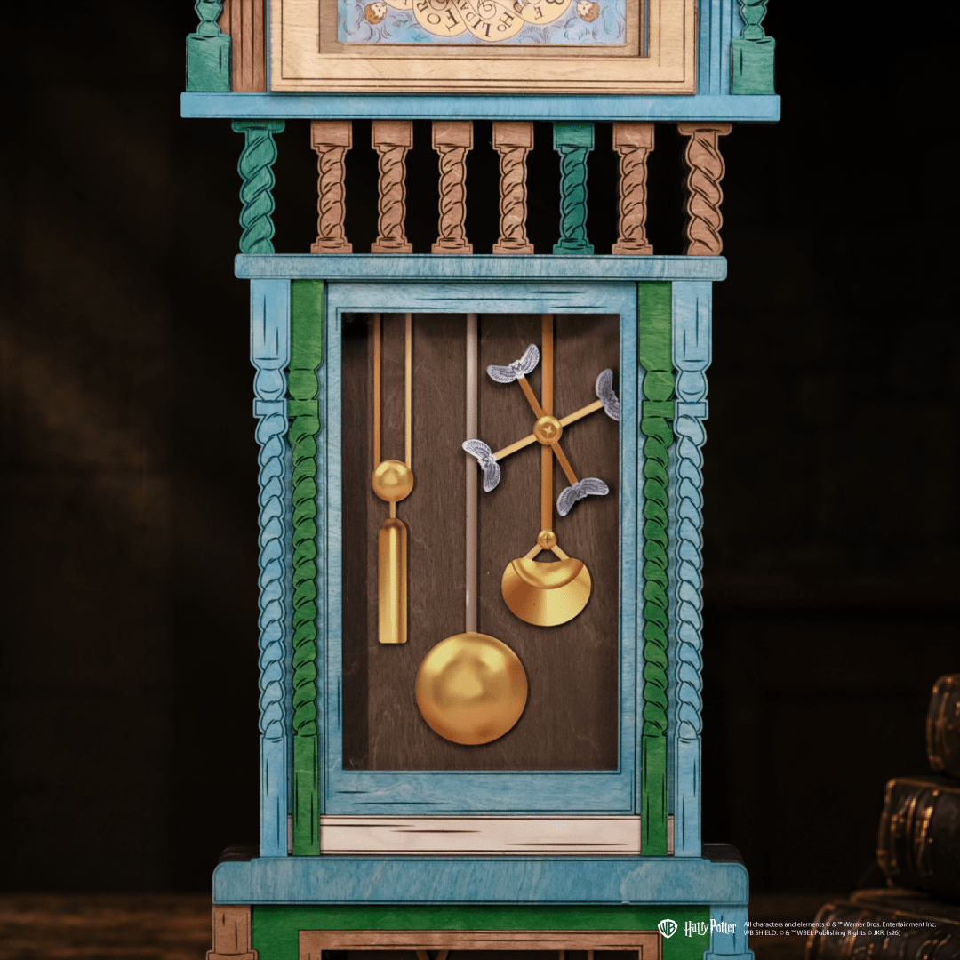 HANDCRAFTED WEASLEY™ MAGICAL 3D WOOD CLOCK - OFFICIALLY LICENSED - ZeWood
