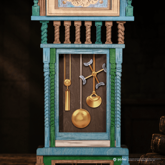HANDCRAFTED WEASLEY™ MAGICAL 3D WOOD CLOCK - OFFICIALLY LICENSED - ZeWood