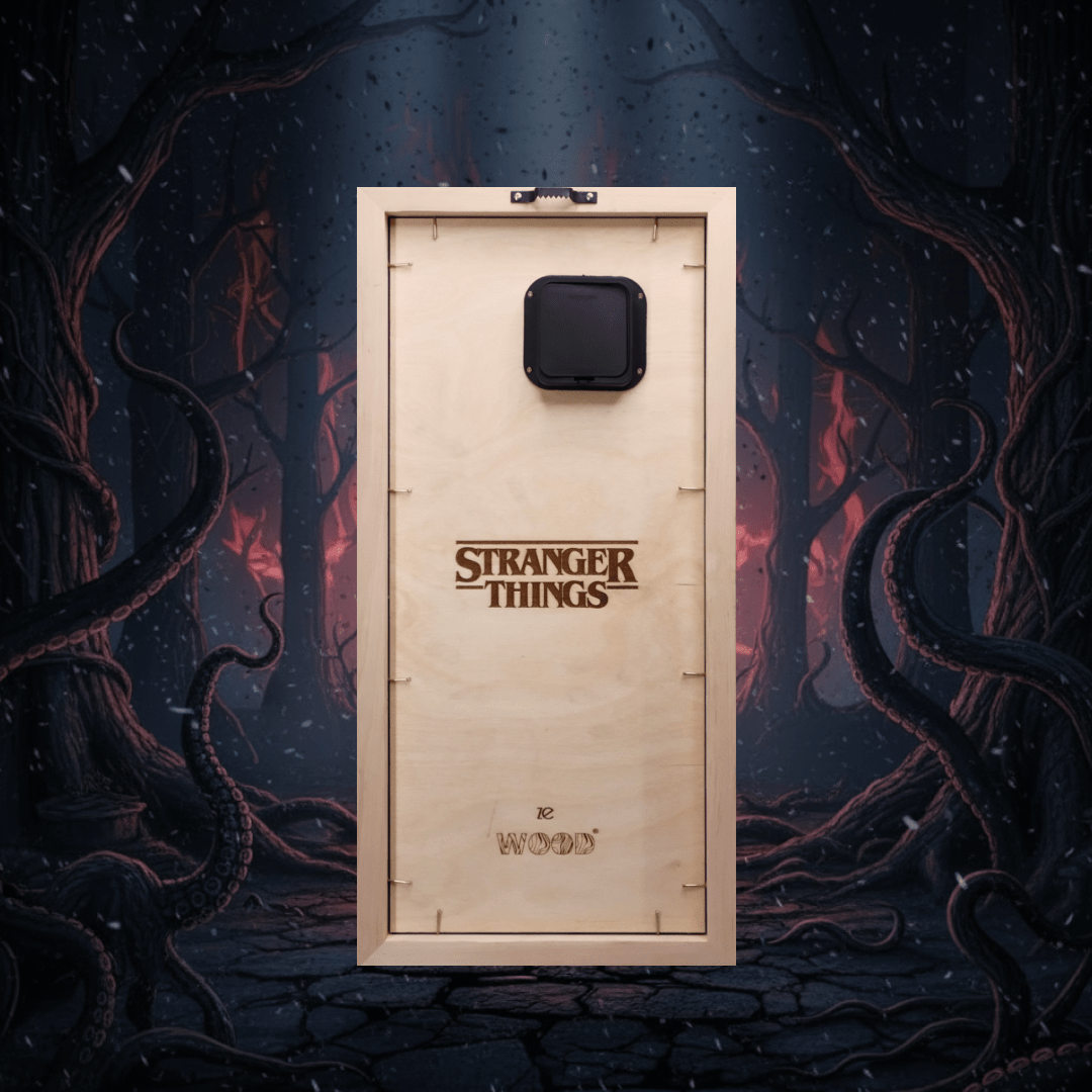THE UPSIDE DOWN 3D WOOD CLOCK - ZeWood