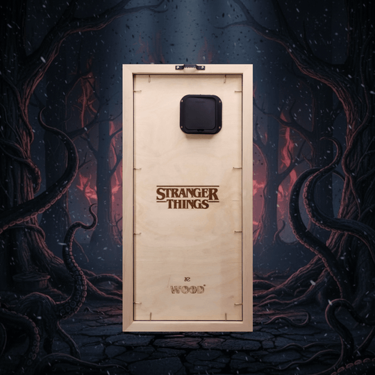 THE UPSIDE DOWN 3D WOOD CLOCK - ZeWood