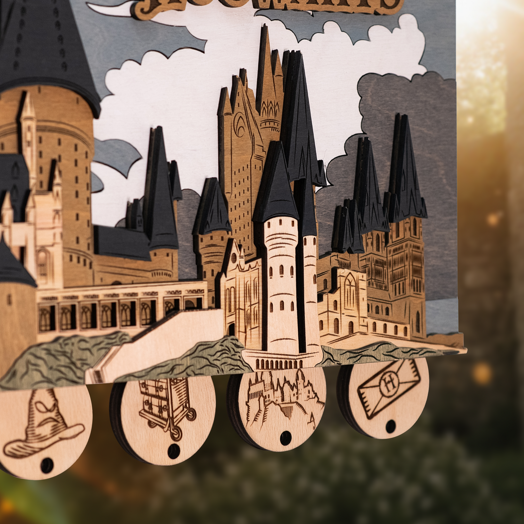 ГОҐВОРТС™ 3D КЛЮЧНИЦЯ З БРЕЛКАМИ - ГАРРІ ПОТТЕР