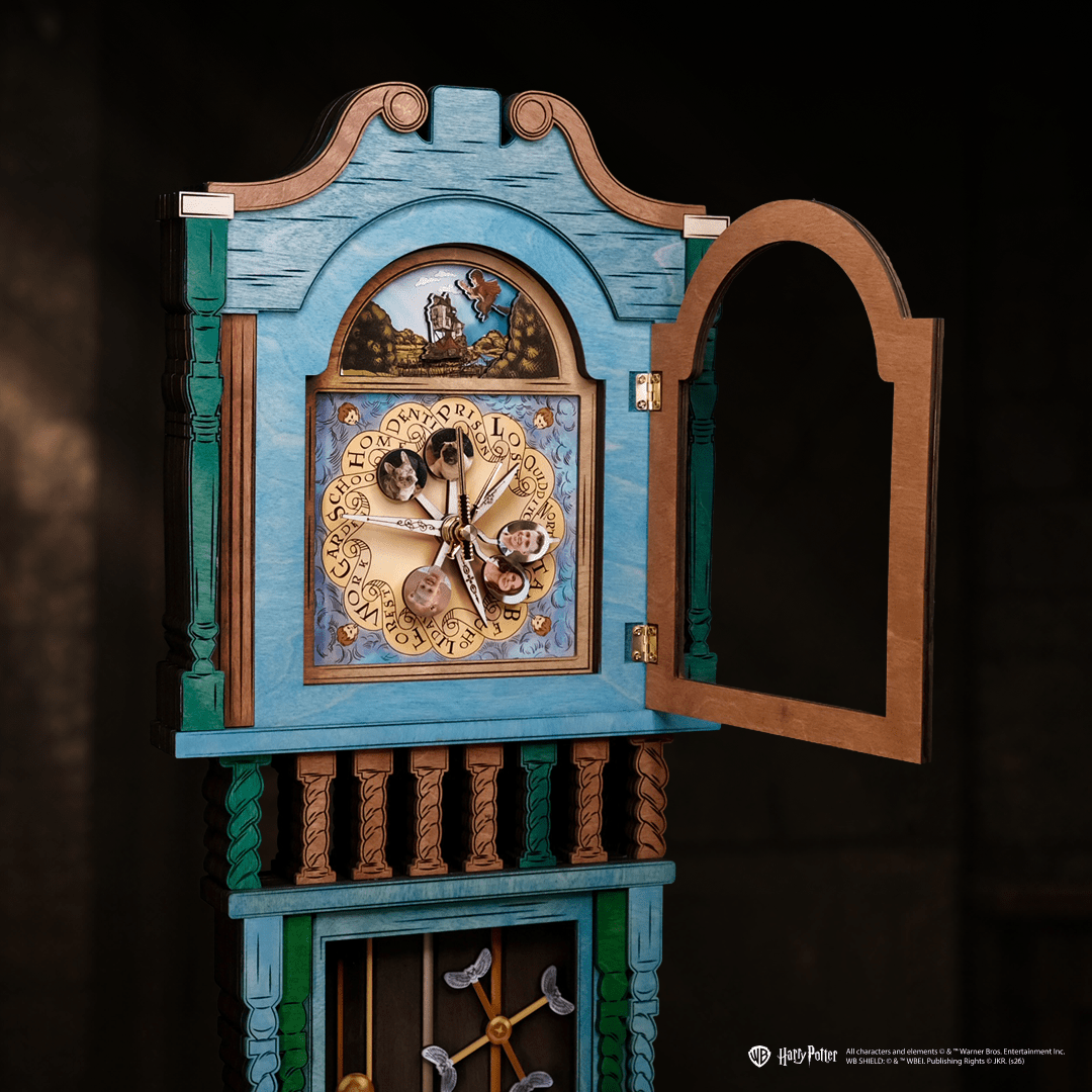 HANDCRAFTED WEASLEY™ MAGICAL 3D WOOD CLOCK - OFFICIALLY LICENSED - ZeWood