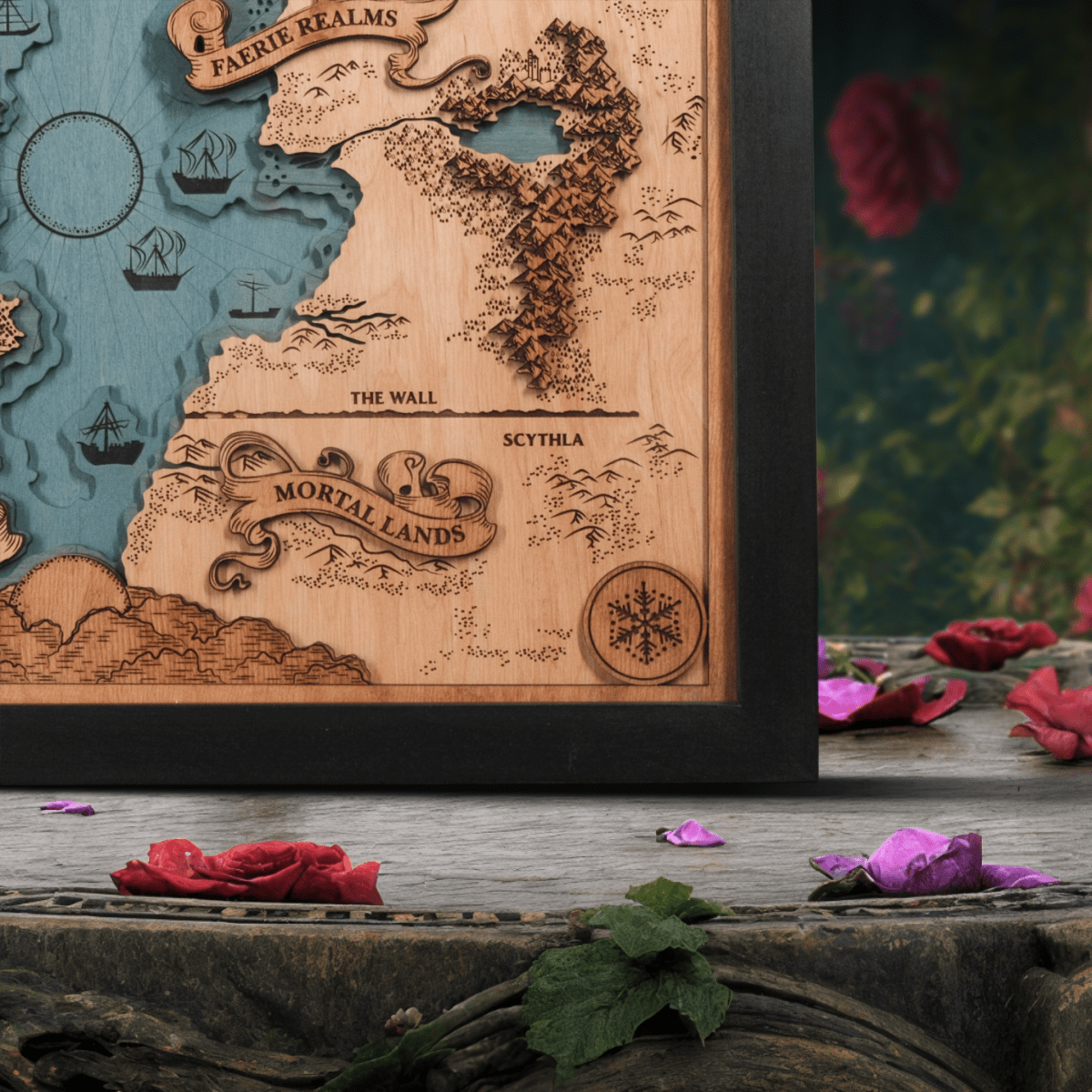 PRYTHIAN 3D WOOD MAP - ZeWood