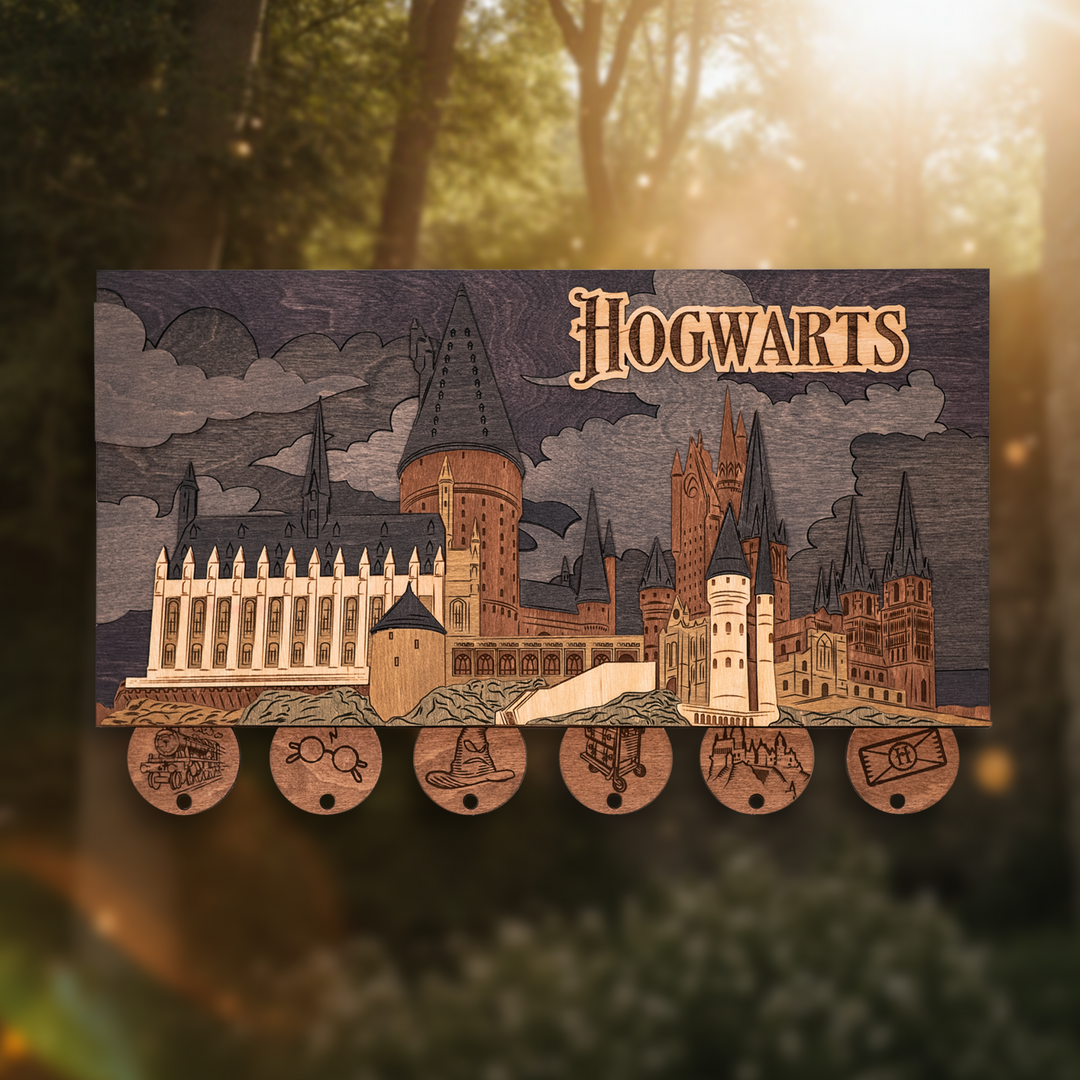 ГОҐВОРТС™ 3D КЛЮЧНИЦЯ З БРЕЛКАМИ - ГАРРІ ПОТТЕР