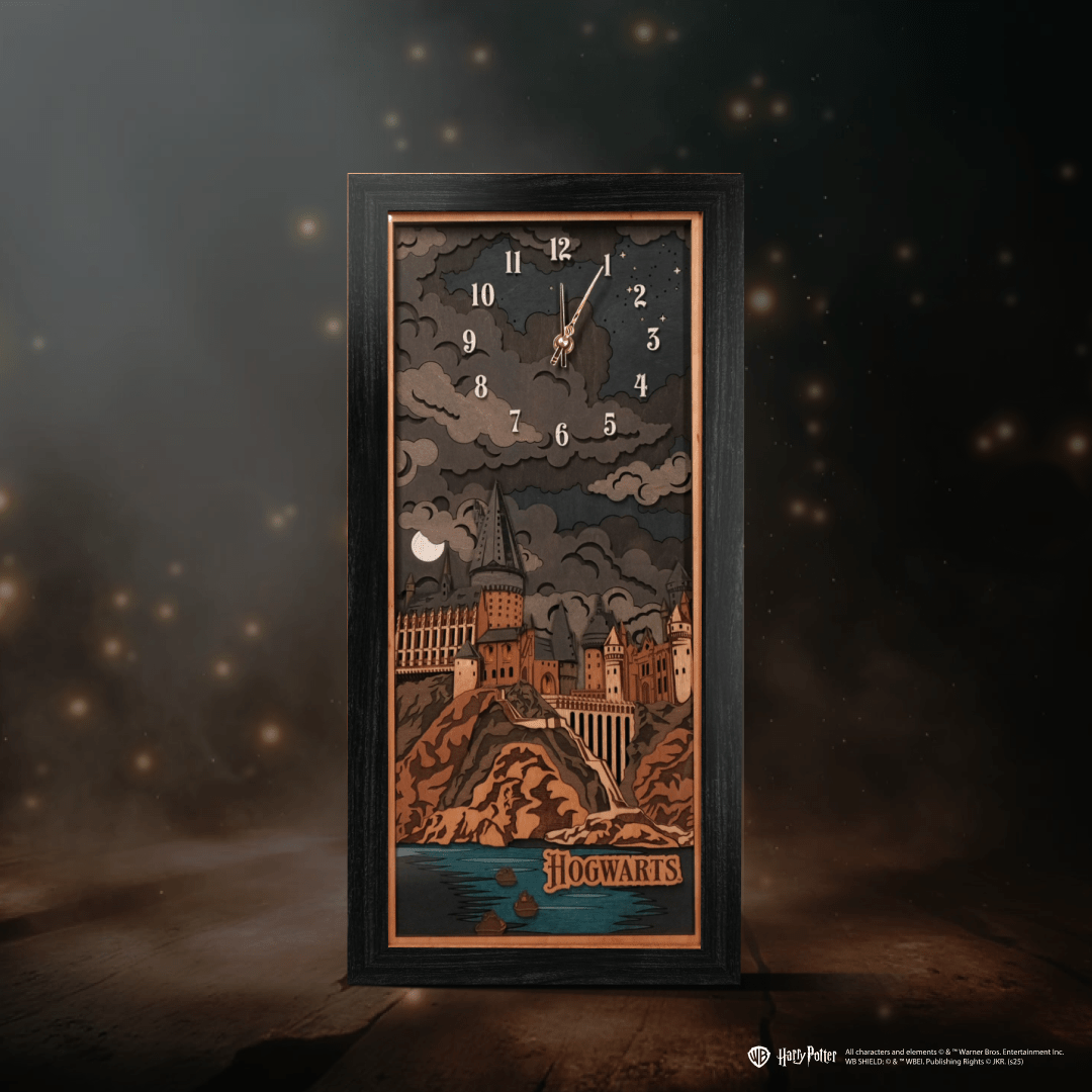 Silent Harry Potter clock with fantasy room decor
