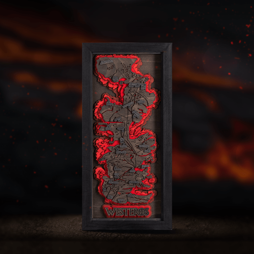 WESTEROS™ 3D WOOD MAP - ZeWood