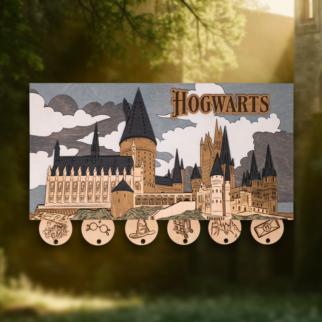 ГОҐВОРТС™ 3D КЛЮЧНИЦЯ З БРЕЛКАМИ - ГАРРІ ПОТТЕР