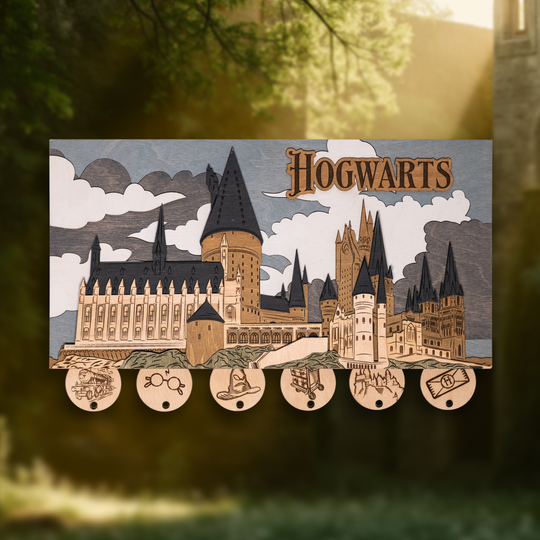 ГОҐВОРТС™ 3D КЛЮЧНИЦЯ З БРЕЛКАМИ - ГАРРІ ПОТТЕР