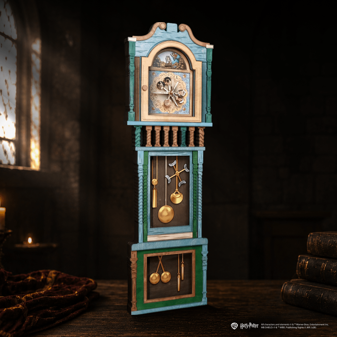 HANDCRAFTED WEASLEY™ MAGICAL 3D WOOD CLOCK - OFFICIALLY LICENSED - ZeWood
