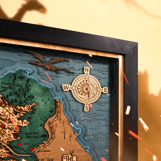 FANTASY KINGDOM NAVARRE 3D WALL MAP - ZeWood