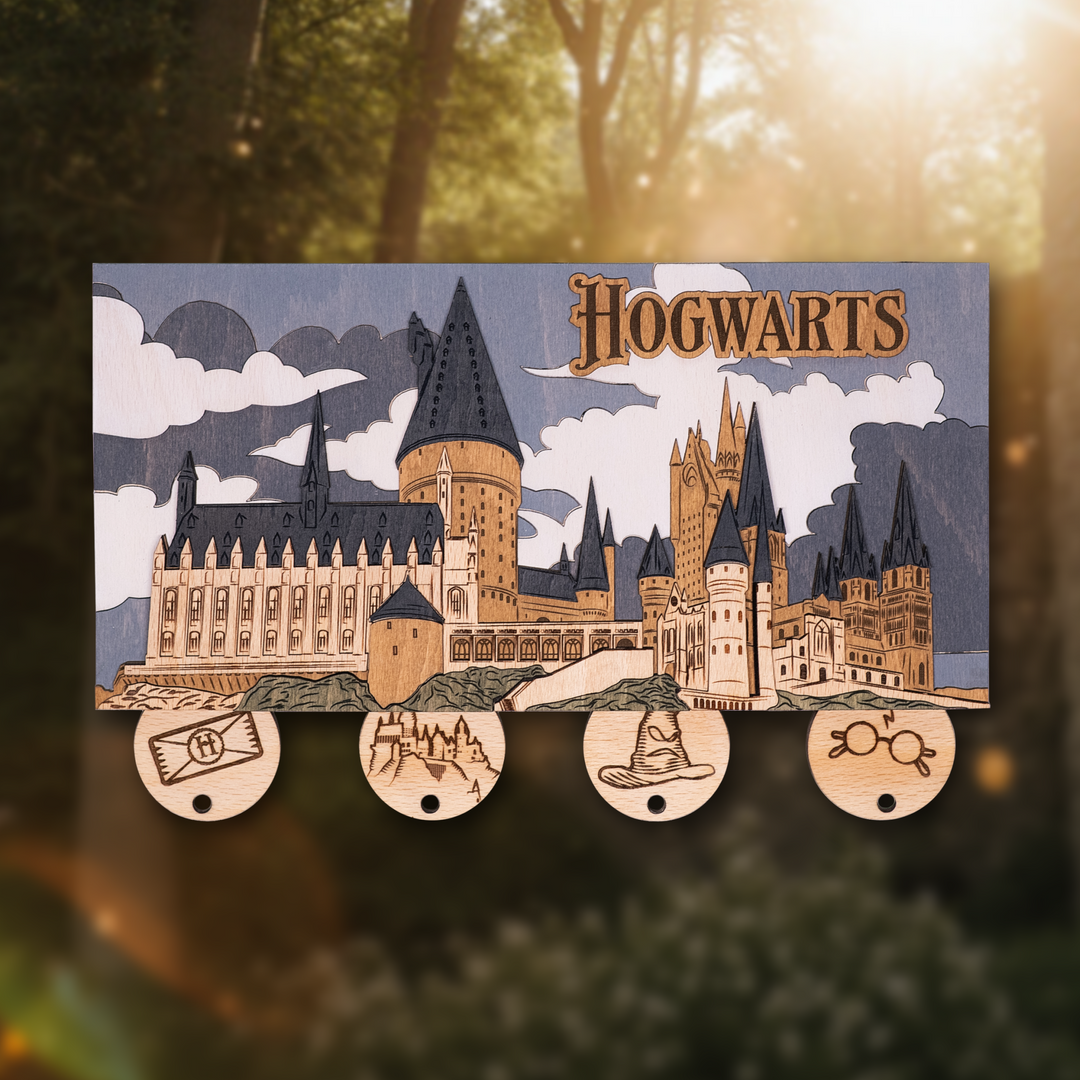 ГОҐВОРТС™ 3D КЛЮЧНИЦЯ З БРЕЛКАМИ - ГАРРІ ПОТТЕР