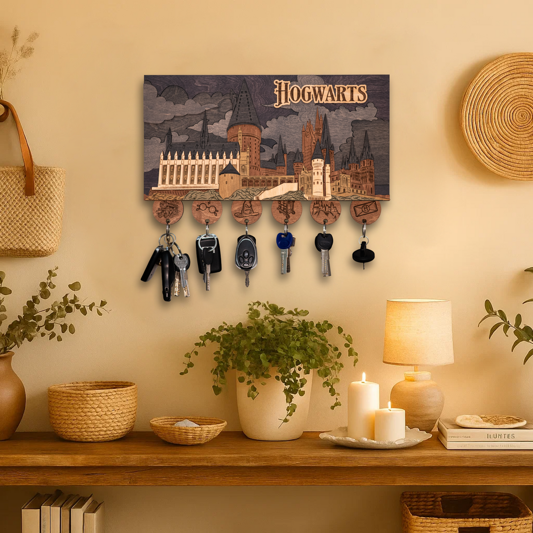 ГОҐВОРТС™ 3D КЛЮЧНИЦЯ З БРЕЛКАМИ - ГАРРІ ПОТТЕР