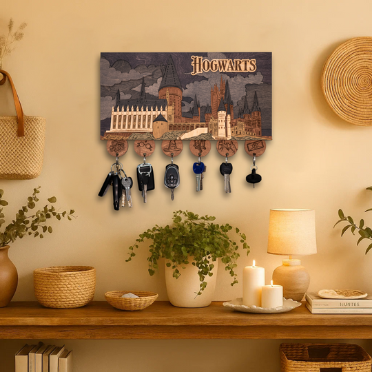 ГОҐВОРТС™ 3D КЛЮЧНИЦЯ З БРЕЛКАМИ - ГАРРІ ПОТТЕР