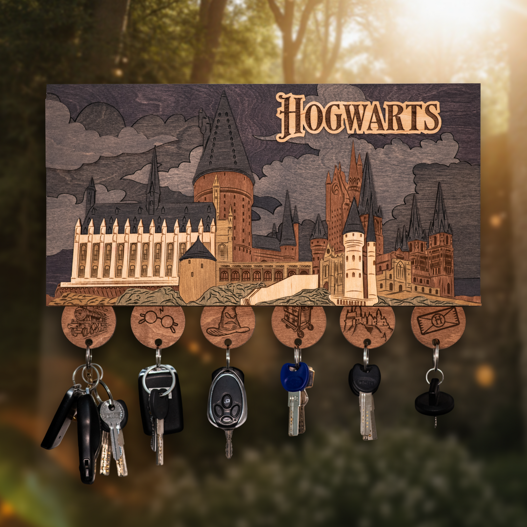ГОҐВОРТС™ 3D КЛЮЧНИЦЯ З БРЕЛКАМИ - ГАРРІ ПОТТЕР