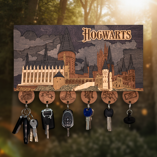 ГОҐВОРТС™ 3D КЛЮЧНИЦЯ З БРЕЛКАМИ - ГАРРІ ПОТТЕР
