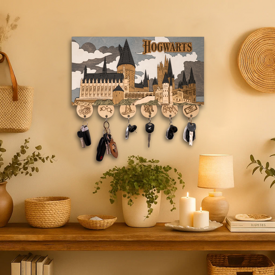 ГОҐВОРТС™ 3D КЛЮЧНИЦЯ З БРЕЛКАМИ - ГАРРІ ПОТТЕР