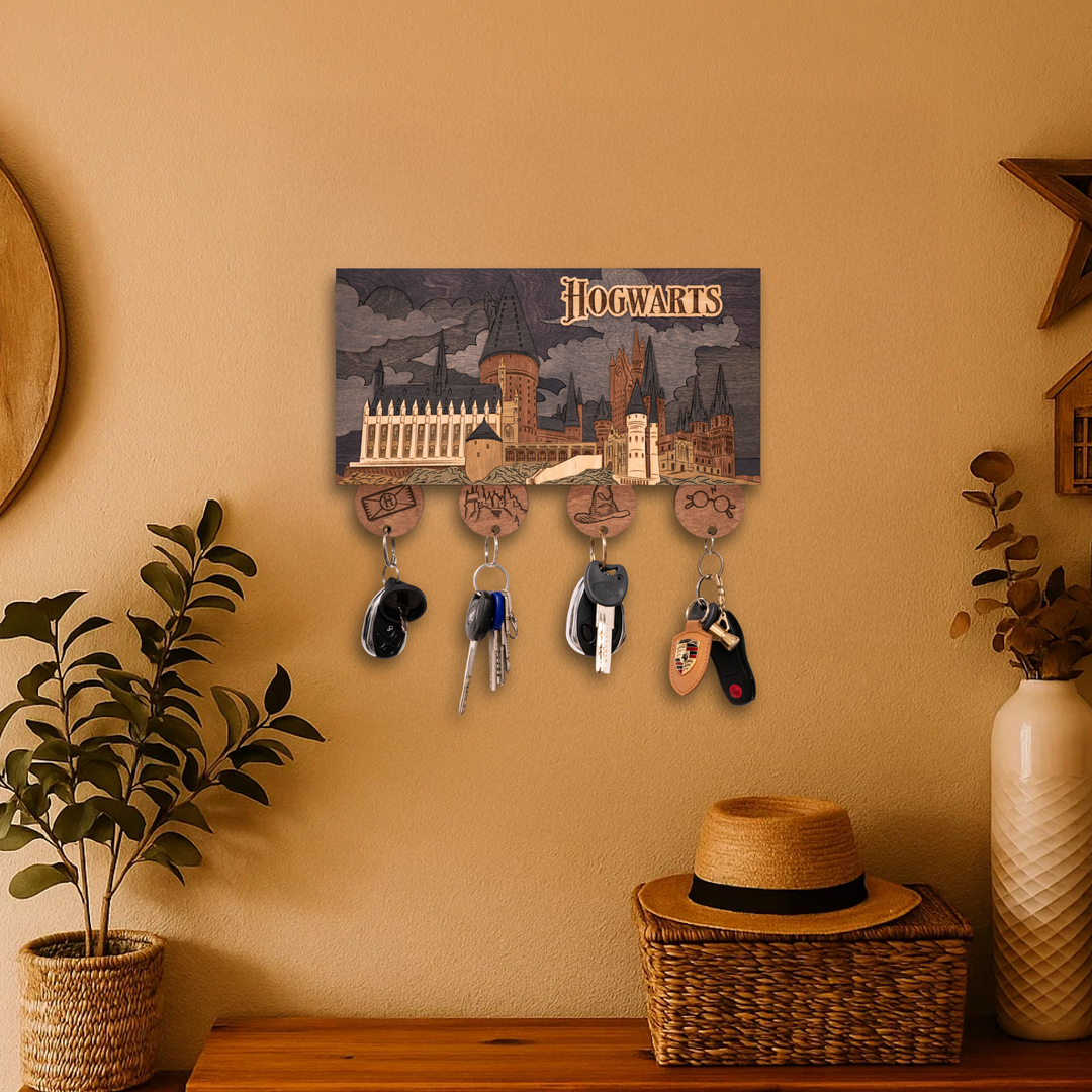 ГОҐВОРТС™ 3D КЛЮЧНИЦЯ З БРЕЛКАМИ - ГАРРІ ПОТТЕР
