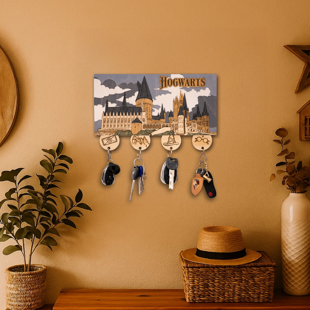 ГОҐВОРТС™ 3D КЛЮЧНИЦЯ З БРЕЛКАМИ - ГАРРІ ПОТТЕР