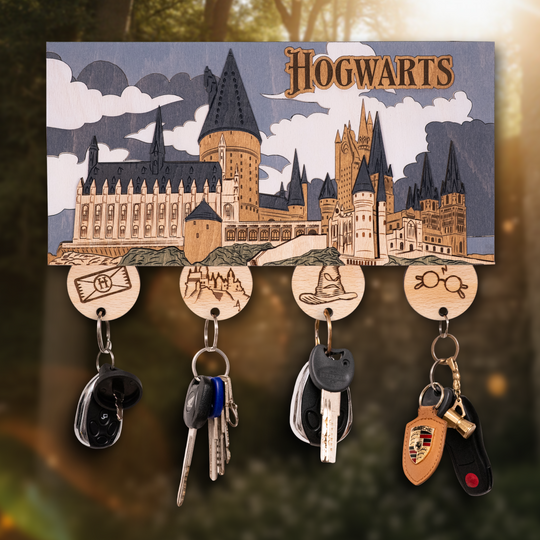 ГОҐВОРТС™ 3D КЛЮЧНИЦЯ З БРЕЛКАМИ - ГАРРІ ПОТТЕР