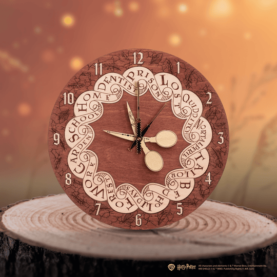 WEASLEY FAMILY™ ROUND 3D WOOD CLOCK - ZeWood