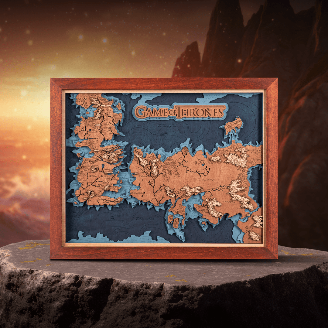 GAME OF THRONES™ 3D WOOD MAP - ZeWood