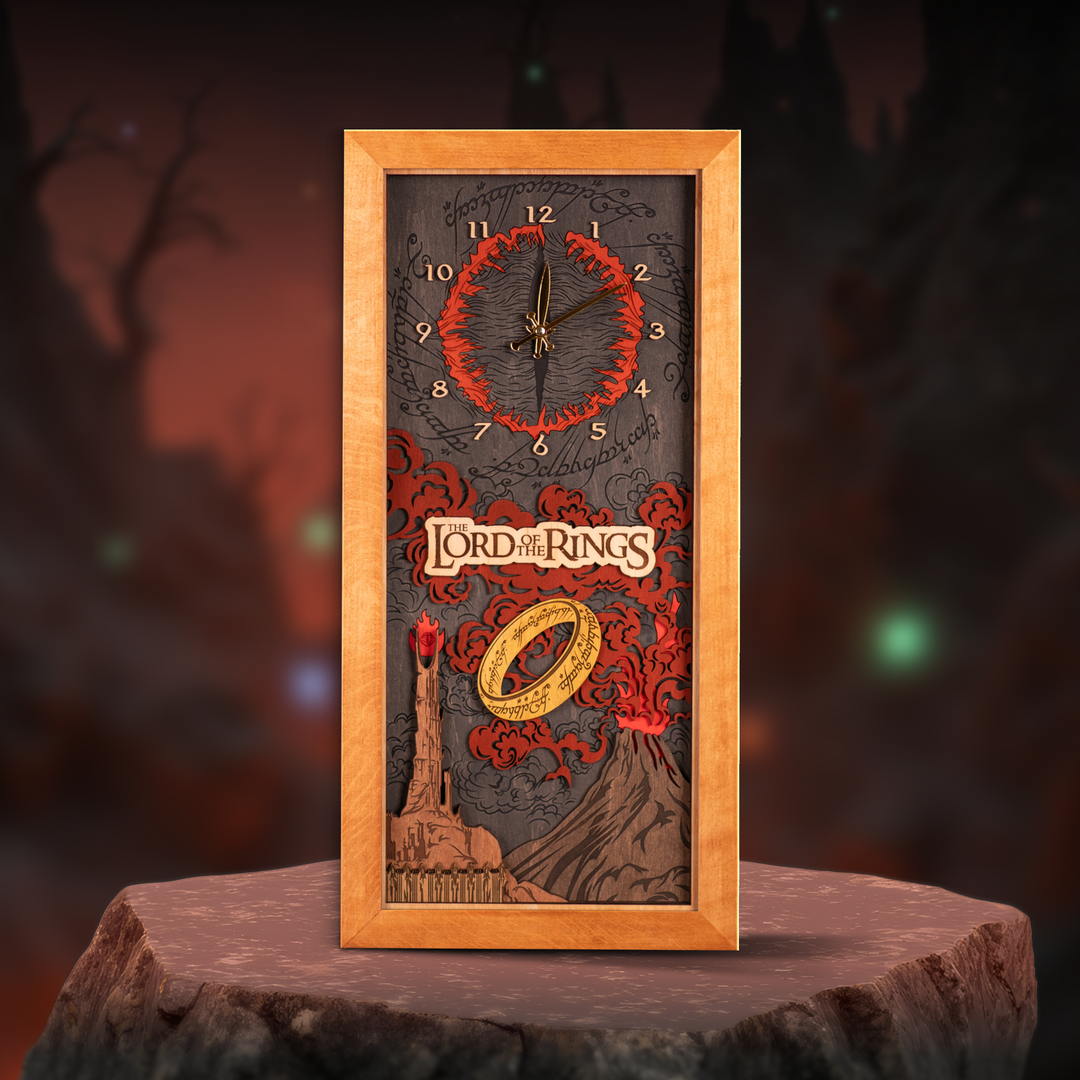 МОРДОР™ 3D ГОДИННИК - ВОЛОДАР ПЕРСНІВ - ГОБІТ
