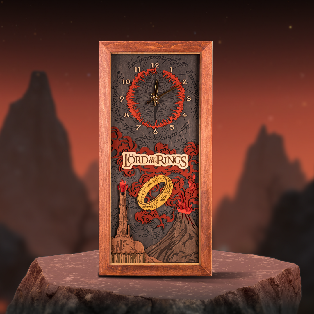 МОРДОР™ 3D ГОДИННИК - ВОЛОДАР ПЕРСНІВ - ГОБІТ