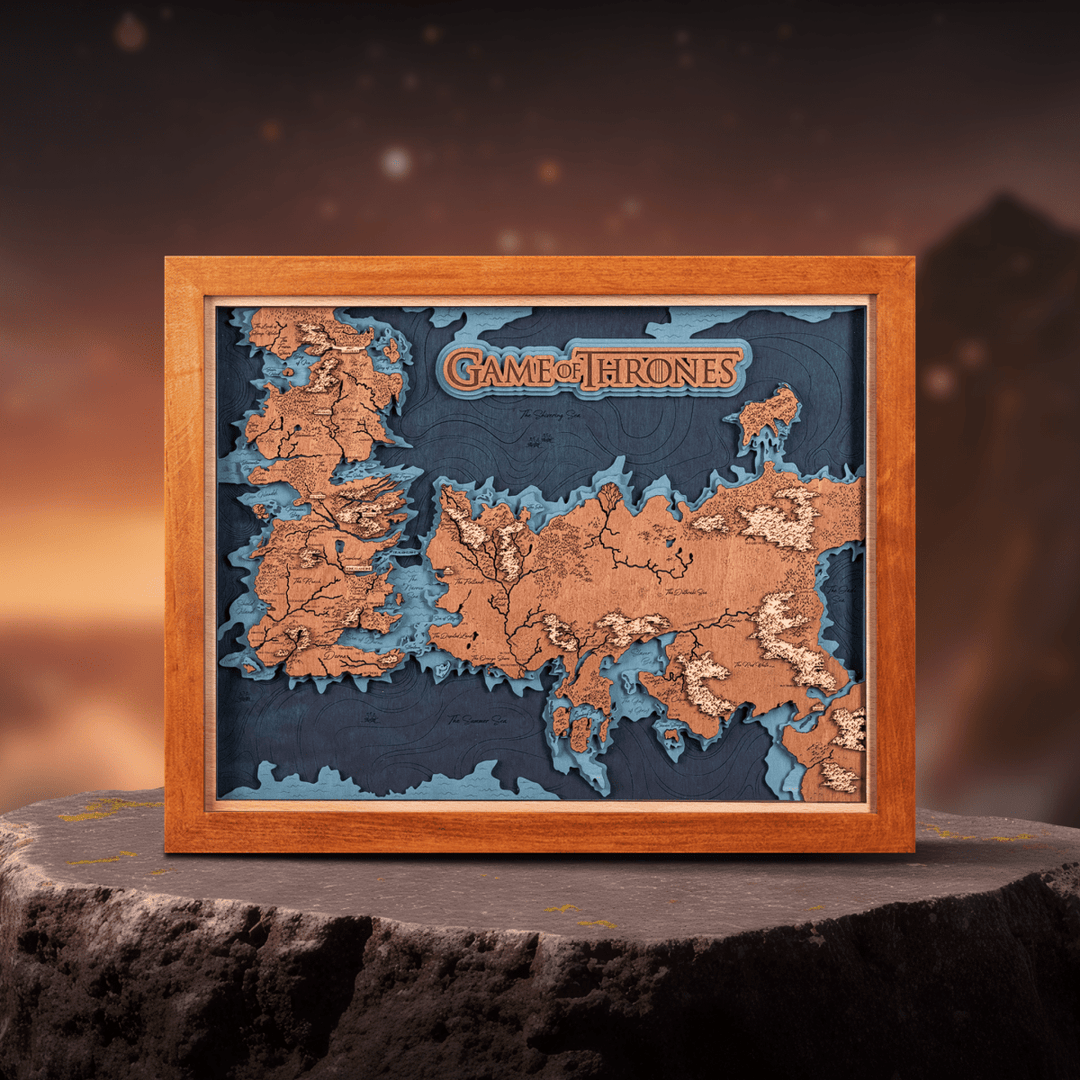 GAME OF THRONES™ 3D WOOD MAP - ZeWood
